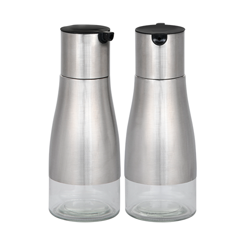 Acto ir aliejaus dozatorius, 2 vnt., sidabrinės spalvos