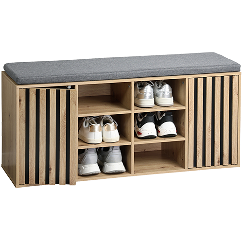 Batų spintelė su sėdynės pagalvėle, FSC