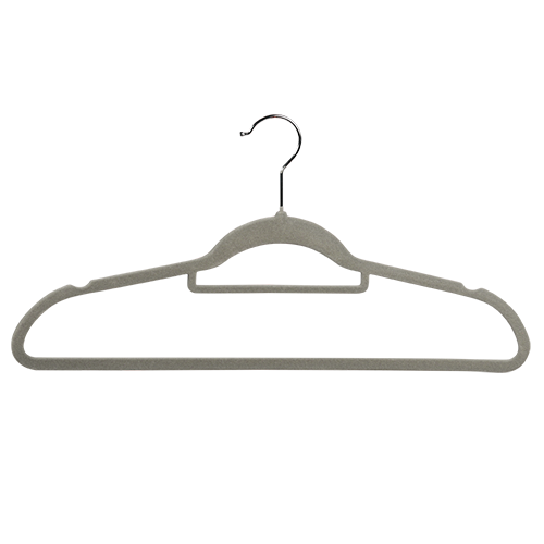 Drabužių pakaba, 25 vnt., pilka