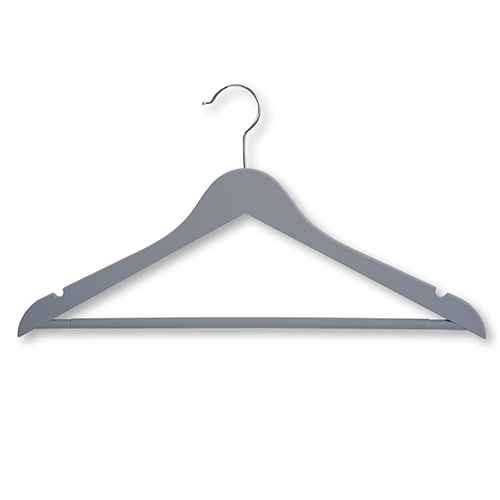 Drabužių pakaba, 3 vnt., plastikinė, pilka