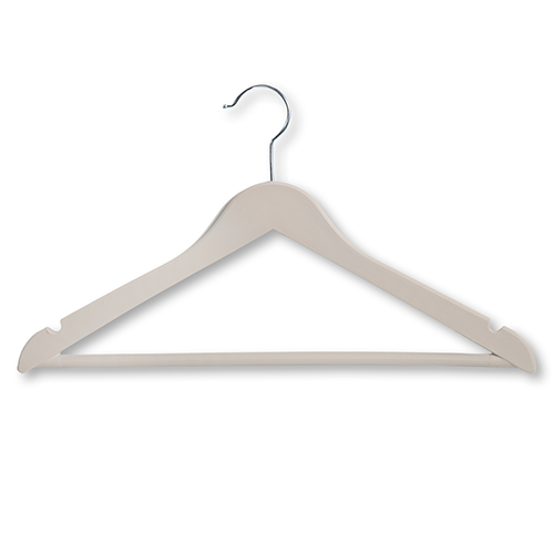 Drabužių pakaba, 3 vnt., plastikinė, smėlio spalvos
