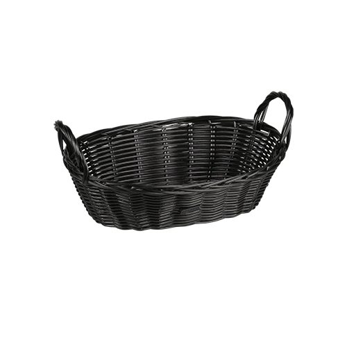 Krepšelis duonai ir vaisiams, plastikinis, juodas
