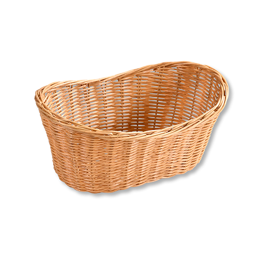 Duonos ir vaisių krepšelis, plastikinis, natūralus