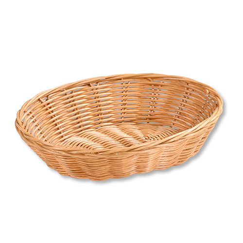 Duonos ir vaisių krepšelis, plastikinis, natūralus