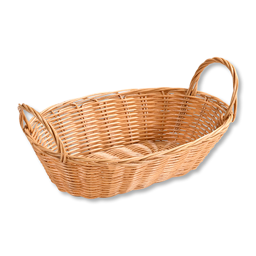 Duonos ir vaisių krepšelis, plastikinis, natūralus