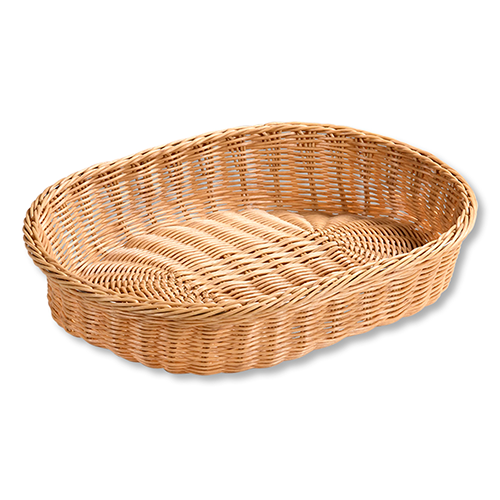 Duonos ir vaisių krepšelis, plastikinis, natūralus