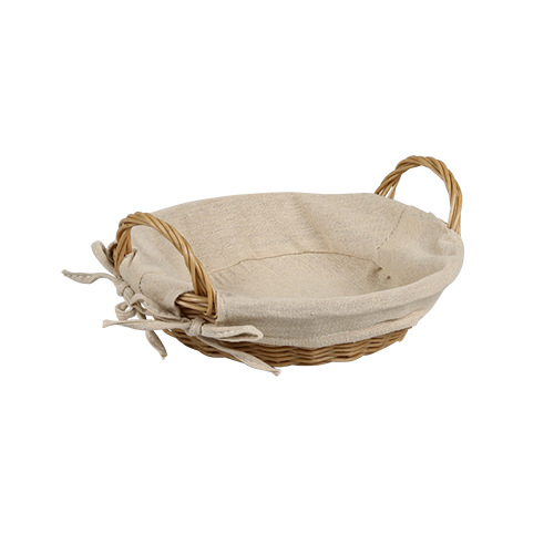 Duonos krepšelis, plastikinis, su tekstiliniu pamušalu