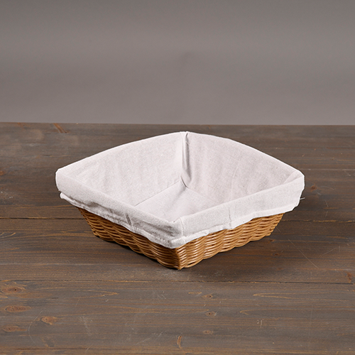 Duonos krepšelis, plastikinis, su tekstiliniu pamušalu