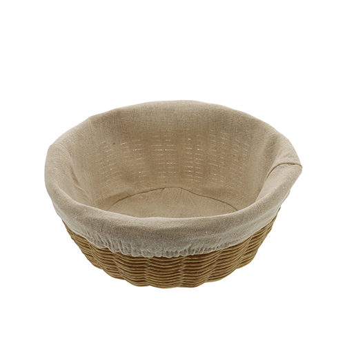 Duonos krepšelis, plastikinis, su tekstiliniu pamušalu