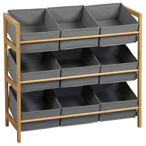 Pilkos spalvos lentyna, FSC bambukas