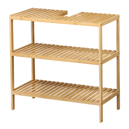 Tualeto reikmenų spintelė, bambukas, FSC