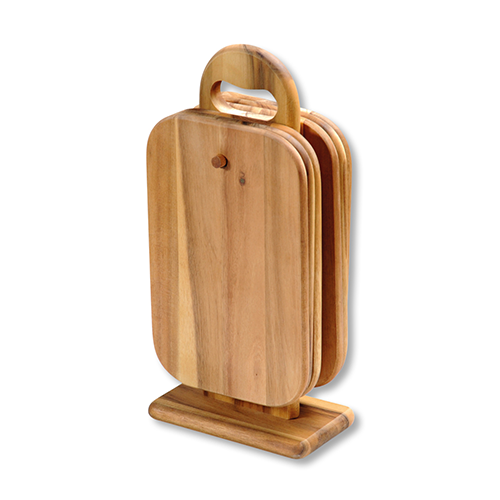 Lentų stovas su 6 lentomis, akacija