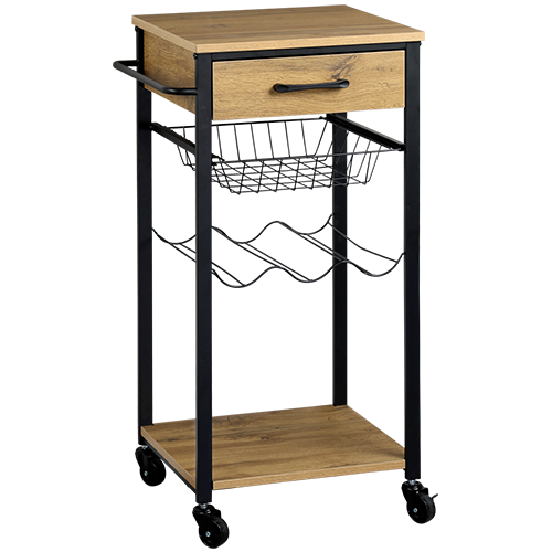 Virtuvės vežimėlis, metalinis