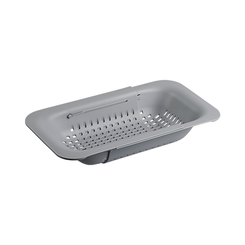 Kriauklės sietelis, plastikinis, pilkos spalvos