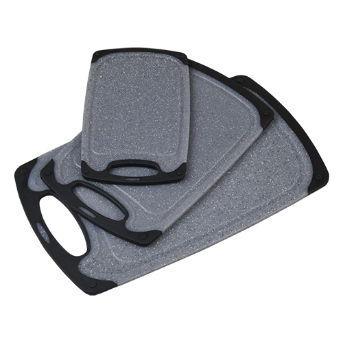 3 dalių rinkinys, pjaustymo lenta, PP