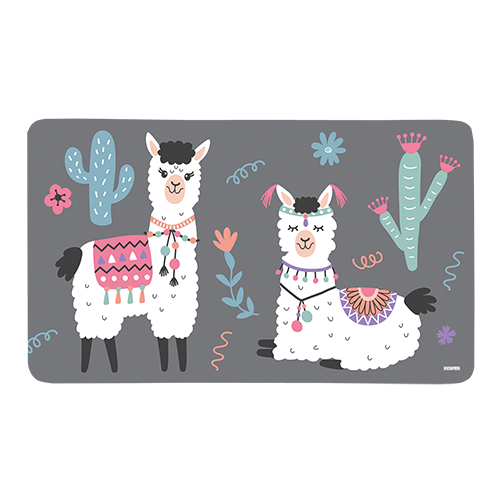 Dekoratyvinė pusryčių lenta, lama