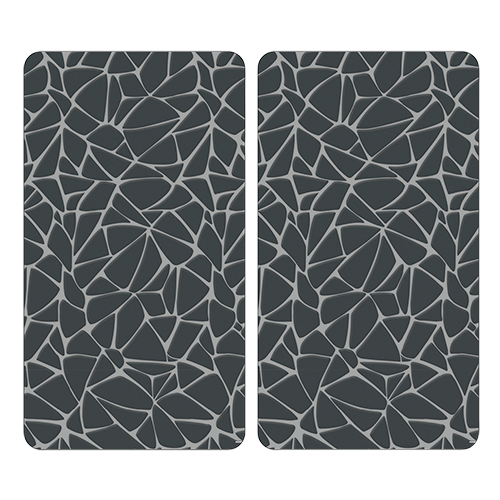 Daugiasluoksnė stiklinė pjaustymo plokštelė, 2 dalys, mozaikinė