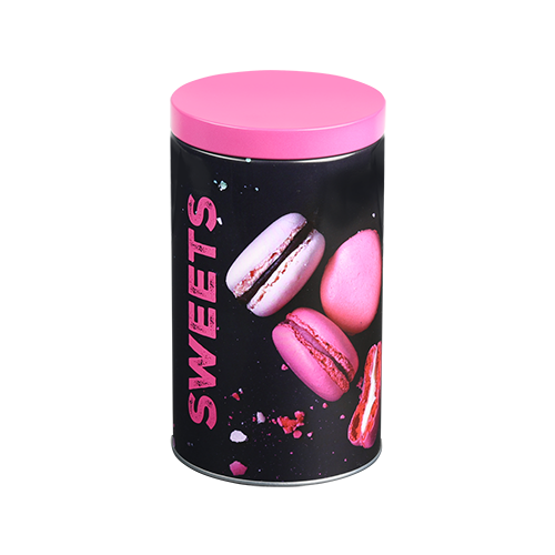 Kavos skardinė, Saldumynai, apvalus