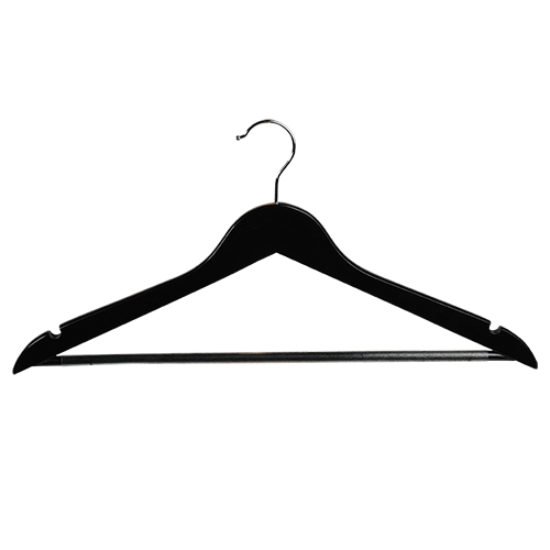 Formuota drabužių pakaba, 12 vnt., FSC, juoda