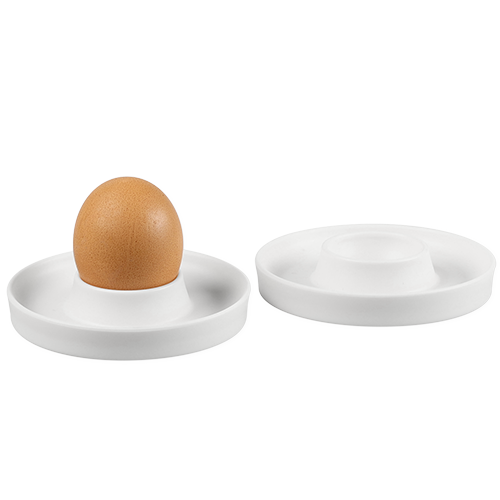 Kiaušinių puodelis, 2 vnt., baltas