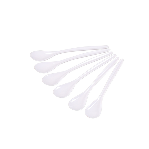 Kiaušinių šaukštas, 6 vnt., baltas