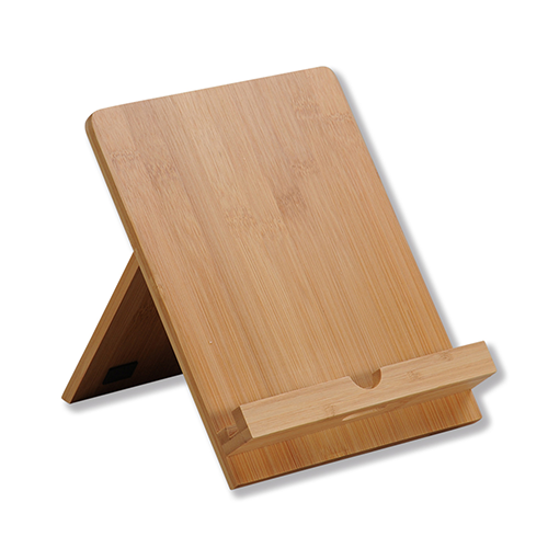 Planšetinių kompiuterių ir kulinarinių knygų stovas, bambukas, FSC