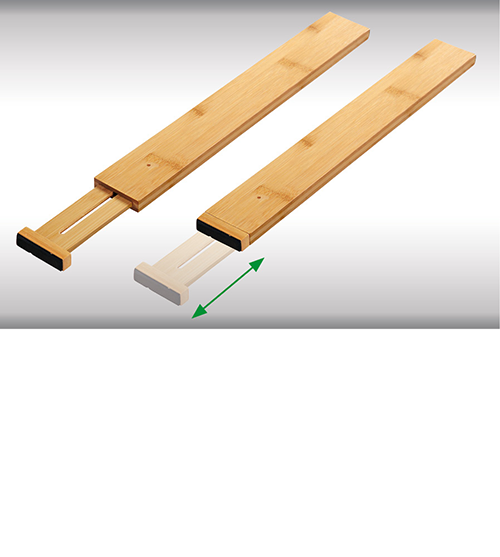 Stalčių skirtukas, 2 vnt., bambukas, FSC