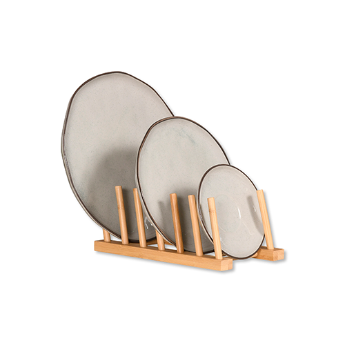 Lėkščių stovas 6 lėkštėms, bambukas FSC