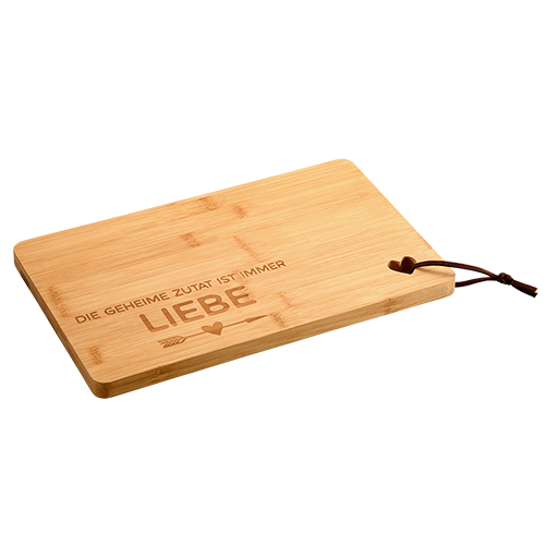 Pjaustymo lenta su širdele, bambukas FSC