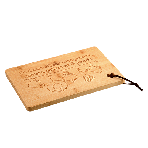 Pjaustymo lenta su širdele, bambukas FSC