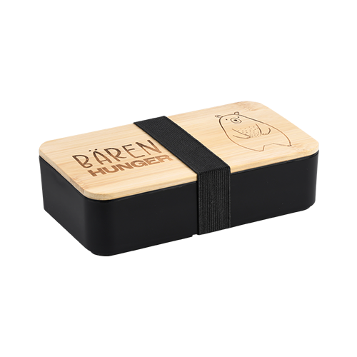 Pietų dėžutė "Bears Hunger", juoda, FSC