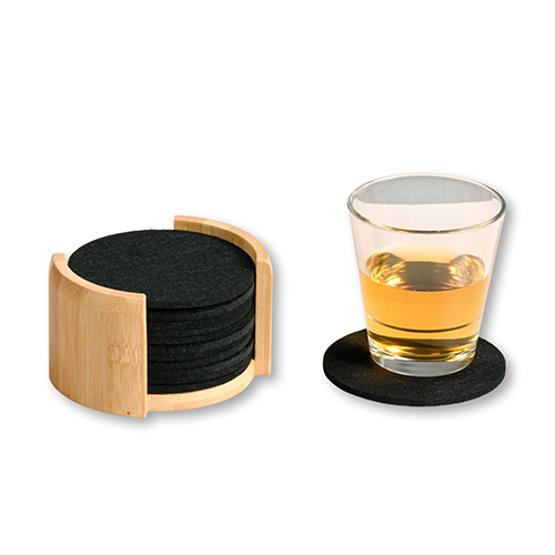 Padėkliukai, 12 vnt., veltinis, bambukas, FS