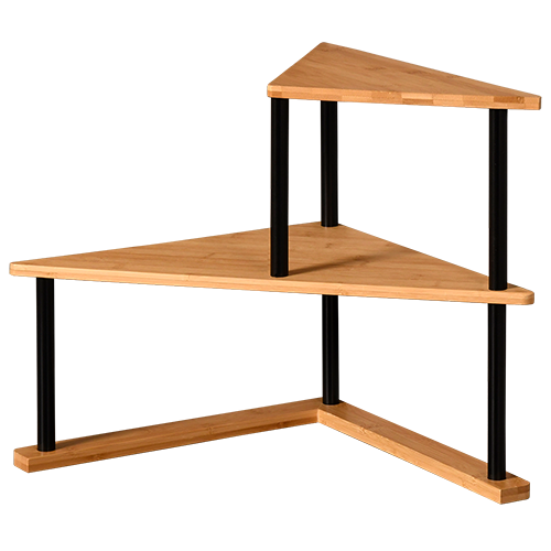 Virtuvės kampinė lentyna, bambukas, FSC