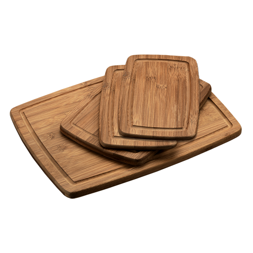 4 pjaustymo lentelių rinkinys, tamsus bambukas, FSC