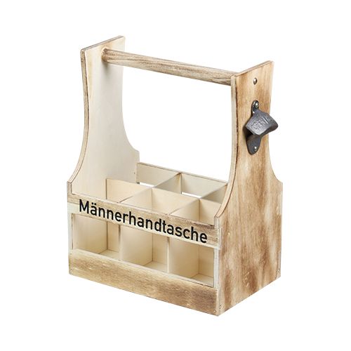 Butelių laikiklis, deginta fanera, FSC