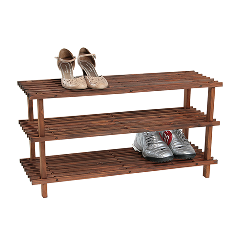 Batų lentyna, trijų pakopų, tamsi, FSC