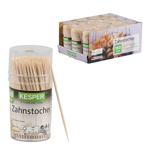 Dantų krapštukai, beržiniai FSC (180 vnt.), ekranas