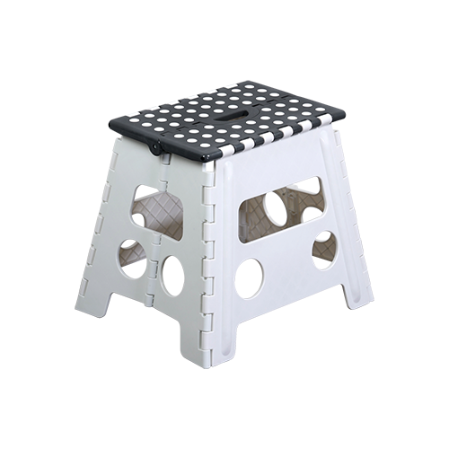 Sulankstoma taburetė, balta+pilka