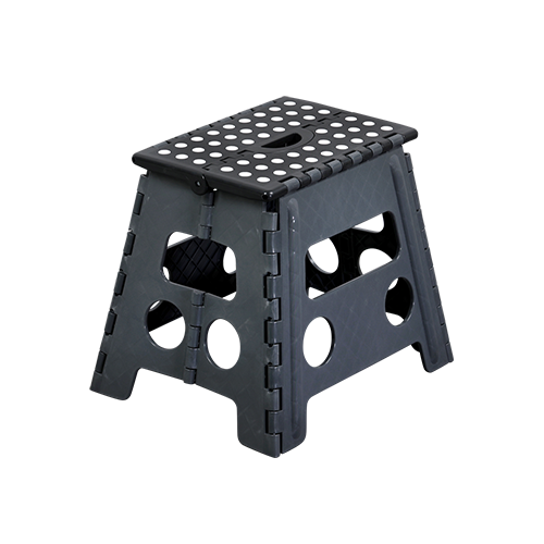 Sulankstoma taburetė, juoda