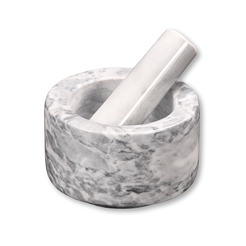 Skiedinys su plaktuku, marmurinis, baltas