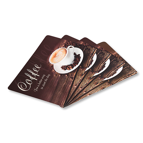 Padėkliukai, 4 vnt., kavos