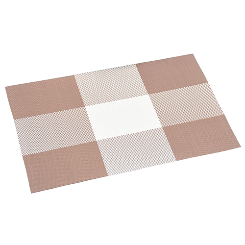 Plastikinis kilimėlis, rudas languotas