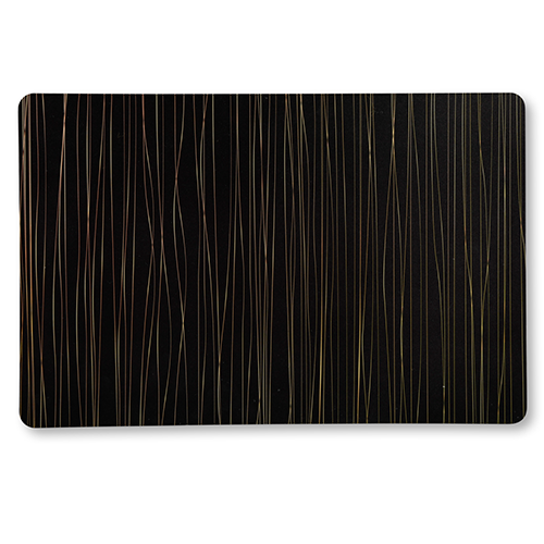 Padėkliukas, juodas/auksinis