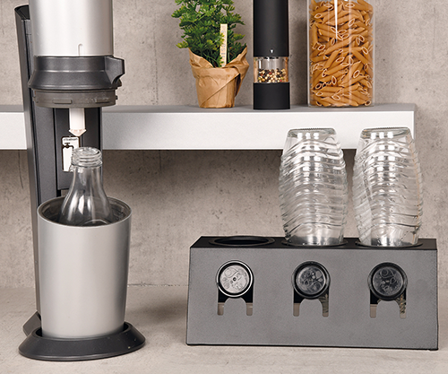 Butelių narvelis, juoda matinė apdaila