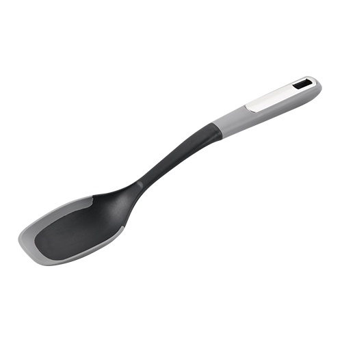 Maisto gaminimo šaukštas, plastikinis, pilkos spalvos