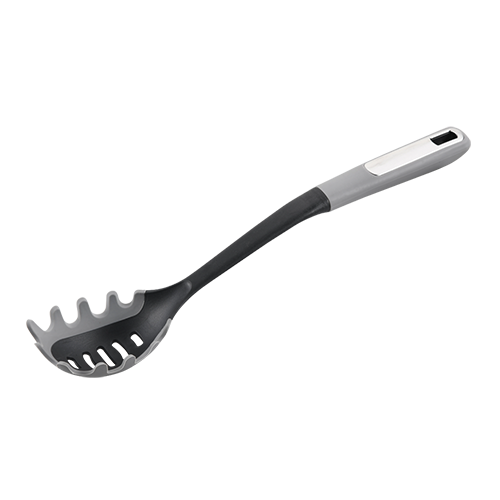 Šaukštas makaronams, plastikinis, pilkos spalvos