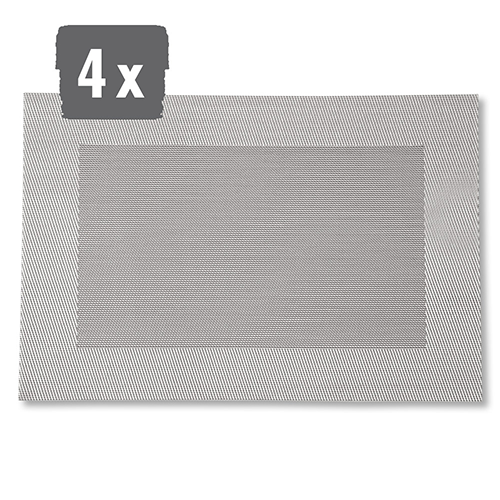 Padėkliukas, 4 vnt., SILVER-DINNER-L