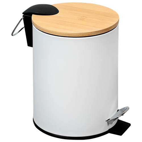 Bambukinis kosmetinis kibirėlis, FSC, baltas, 3 l