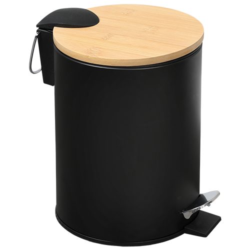 Bambukinis kosmetinis kibirėlis, FSC, juodas, 3 l