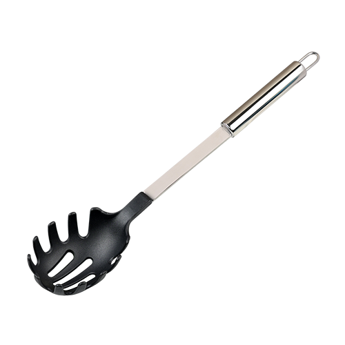 Šaukštas makaronams, nerūdijantis plienas ir plastikas